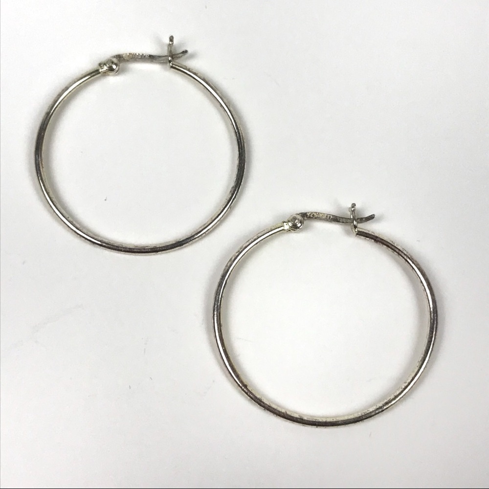 Sterling Silver Classic Hoop Earrings
